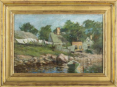 William Bixbee : WASH DAY AT LITTLE HARBOR, MARBLEHEAD