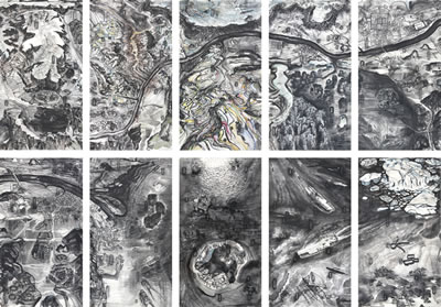 Qiu Zhijie : BIRD'S EYE VIEW (SET OF TEN)