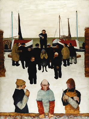 John Bellany : FISHERMEN IN THE SNOW