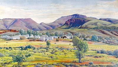 Albert Namatjira : Finke River Mission and Mount Hermannsburg, Northern Territory