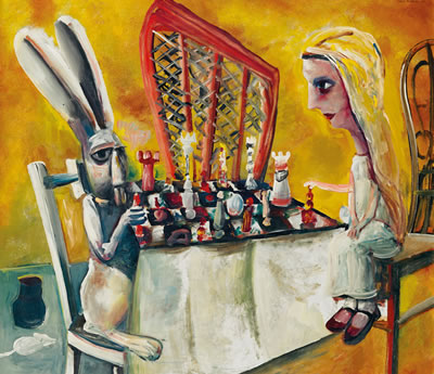 Charles Blackman : The Game of Chess 1956