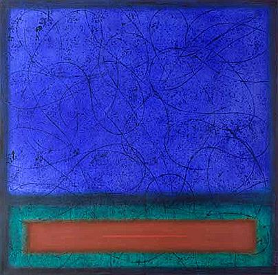 Peter Graham Webber : ABSTRACT WITH BLUE