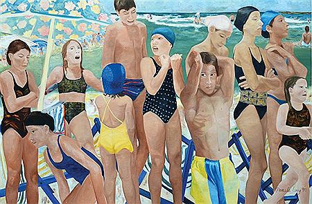 Pamela Levi : Bathers on the Beach 1990