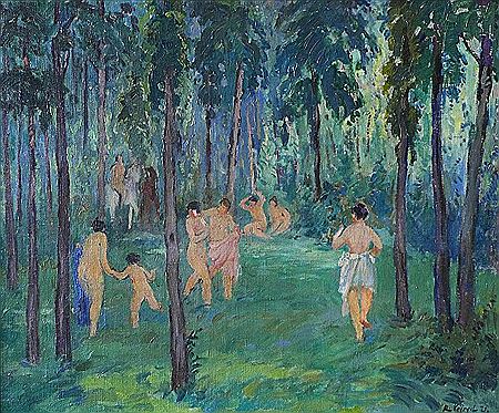 Rudolf Vejrych : Naked girls in forest