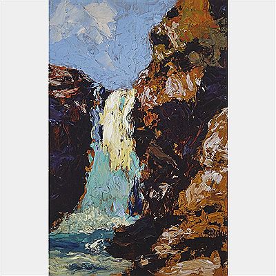 Frank (Franz) Hans Johnston : WATERFALL, ALGOMA, 1920