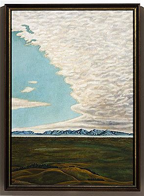 Leo Bensemann : Canterbury Landscape (Landscape Over Mt Torlesse)