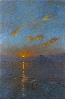 Stephen Cummins : 'New Day Dawn St Michael's Mount'