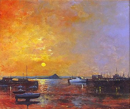 Richard Blowey : Sunrise Penzance Harbour