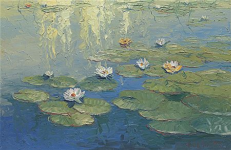 Yuri Skorupsky : 'Waterlily in Garden'