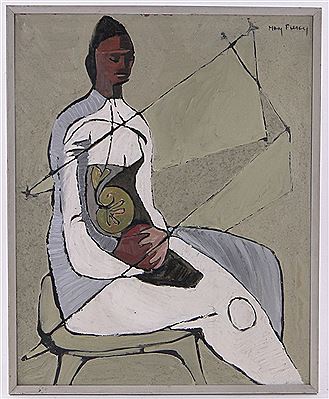 Mary Piercy : Modernist seated figure