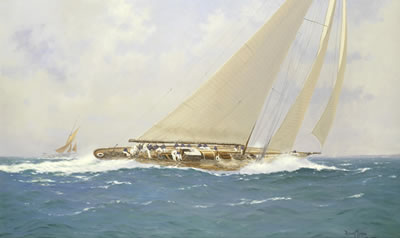 Brian Jones : Shamrock Powering to Windward