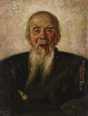 YangHui Huang : Portrait of Qi Baishi