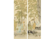 Kanzan Shimomura : Bamboo woods