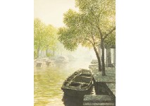 Jiapei Sun : Boat under the tree