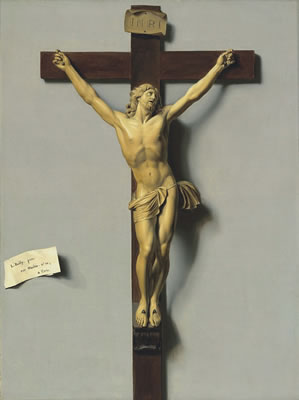 Louis-Leopold Boilly : A trompe l'oeil of a crucifix