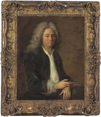 Hubert Drouais I : Portrait of a man, half-length