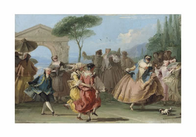 Giovanni Domenico Tiepolo : The Minuet