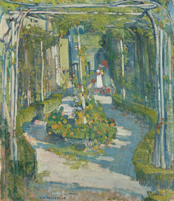 Edouard Vallet : Jardin en mai, 1906