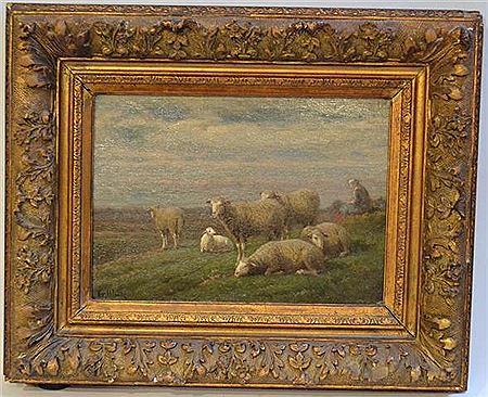 Wilhelm Wintz : Moutons dans un paysage