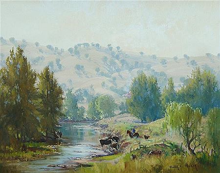 Christine Huber : 'Morning Muster, Turon River'