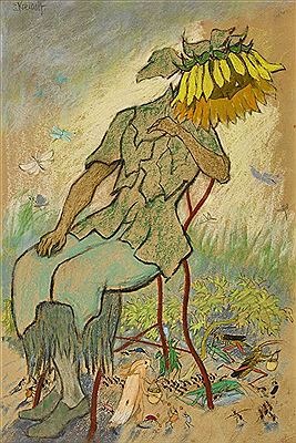 Ernst Konrad Theophil Kreidolf : 'Frau Sonnenblume'