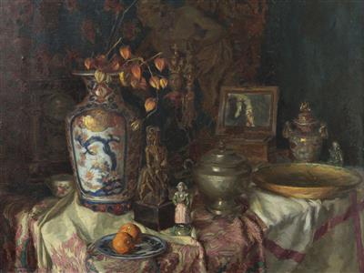 Gustav Bohm : Still Life on a Table