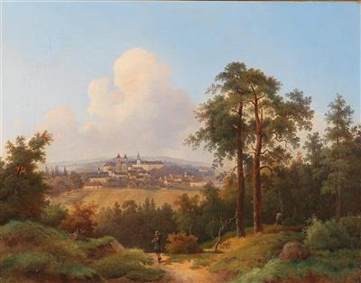 Josef Jonas : View of Valtice Castle in Southern Bohemia