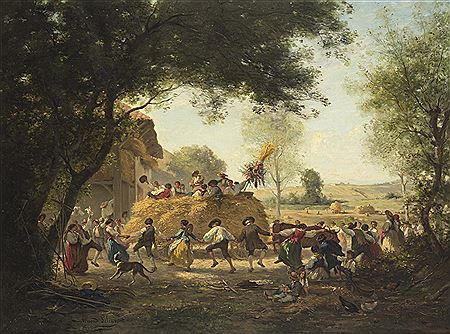 Armand-Hubert-Simon Leleux : Fête de la moisson