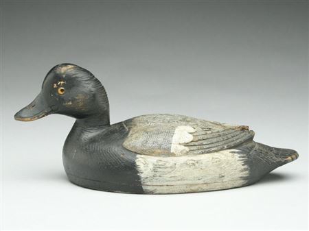 Addie Nichols : Hollow carved bluebill drake