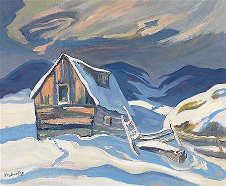 Ralph Burton : Barn in Winter