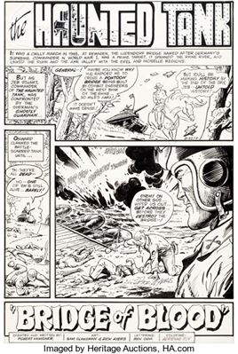 Sam Glanzman : Sam Glanzman and Dick Ayers G.I. Combat #226 Complete 12-Page Story Original Art (DC Comics, 1981)