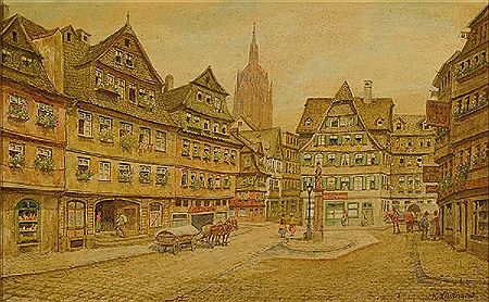 Karl Luckhardt : Viewsof Frankfurt: Römer and view of the Paulskirche (2)