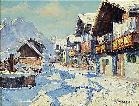 Walter Thamm : Garmisch in snow