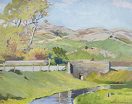 Cecil Fletcher Kelly : Canterbury Landscape