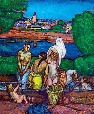 Bela Ivanyi Grunwald : Women Bathing