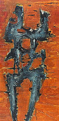 Reinhard Drenkhahn : Strandläufer, rot, 1958