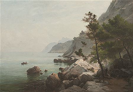 Luc Raphael Ponson : Rochers à l’Estaque, Marseille