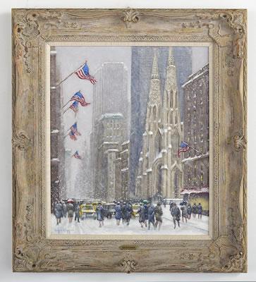 Guy Arthur Wiggins : 'Heavy Weather on Fifth Avenue/New York City'