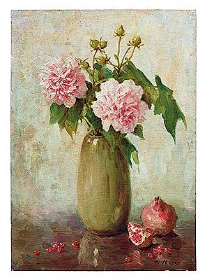 Guoshu Liu : Hibiscus and Pomegranate