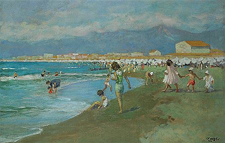 Carlo Passigli : Spiaggia della versilia