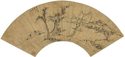 Shibao Zhang : SPRING LANDSCAPE AFTER YUAN MASTERS