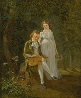 Franz Niklaus Konig : PORTRAIT OF JEAN FRÉDÉRIC D'OSTERVALD (1773-1850) AND HIS WIFE, ROSE-MARIE ALEXANDRINE D'IVERNOIS