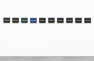 On Kawara : UNTITLED (DECADE)-10 parts