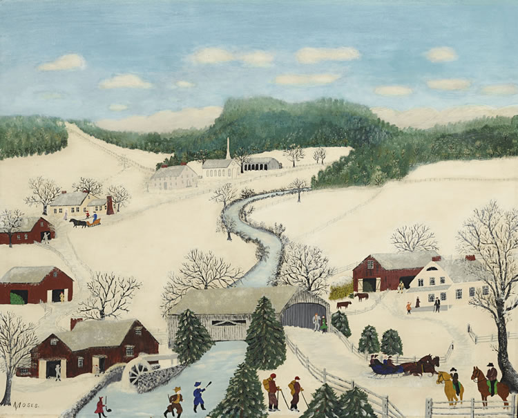 Grandma Moses : From Auction Records