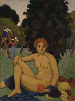 Roger de la Fresnaye : EVE ASSISE (LA FEMME ET LA POMME)