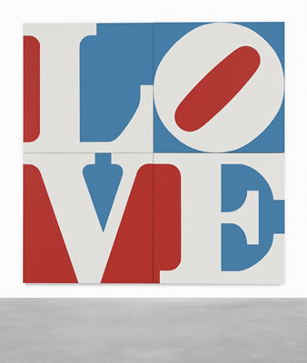 Robert E Indiana : THE GREAT AMERICAN LOVE (LOVE WALL) (4)