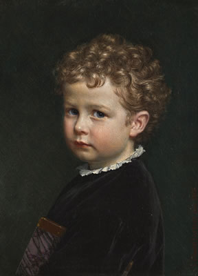 Johan Vilhelm Gertner : BOY WITH CURLY HAIR