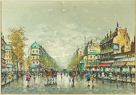 Antonio DeVity : Paris Street Scene