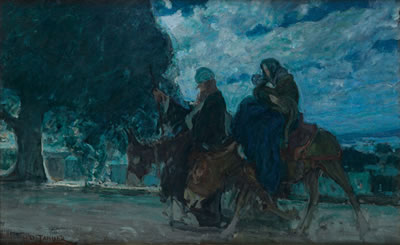 Henry Ossawa Tanner : Flight into Egypt.