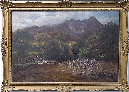 Ward Heys : VIEW OF SANNOX BURN, LOOKING WEST FROM GLEN SANNOX, ARRAN